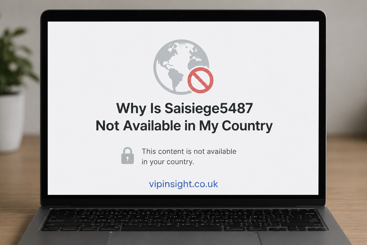 Why is Saisiege5487 Not Available In My Country